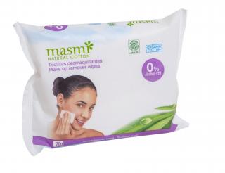 MASMI: Organické čistiace obrúsky na odstránenie mejkapu 20 ks
