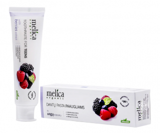 MELICA Organická bieliaca zubná pasta Mix lesných plodov 100 ml