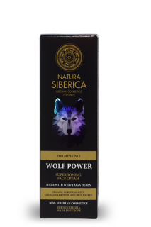 Natura Siberica for MEN: Super tonizujúci krém na tvár Sila vlka 50ml