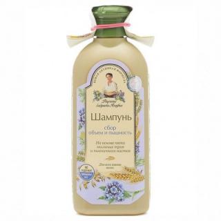 RECEPTY BABIČKY AGÁFIE Posilňujúci bylinný šampón na báze 5 mydlicovitých bylín Objem a bohatosť 350 ml