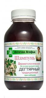 Recepty babičky Agáty: Dechtový dermatologický šampón proti lupinám 300 ml