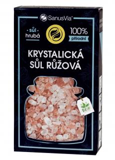 SANUS VIA: Kryštalická ružová soľ hrubá 100 g