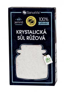 SANUS VIA: Kryštalická ružová soľ jemná 110 g