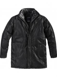 Kabát kožený NORTH 56°4 Farba: Čierna, Veľkosť: 3XL