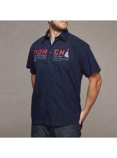 Košeľa s krátkym rukávom NORTH 56°4 Farba: Modrá, Veľkosť: XL