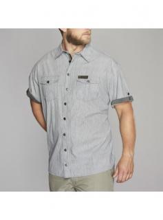 Košeľa s krátkym rukávom REPLIKA JEANS Farba: Sivá, Veľkosť: XL