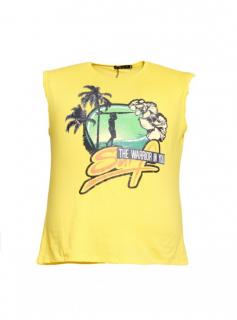 Tričko bez rukávov MAXFORT Farba: Žltá, Veľkosť: 5XL