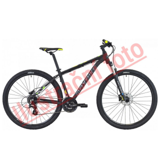 Horský bicykel MAXBIKE Toba 29  čierny mat+žltá, veľ. 19