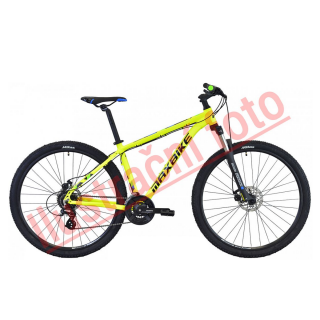 Horský bicykel MAXBIKE Toba 29  žltý+modrá, veľ. 17