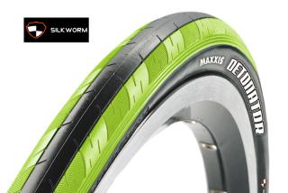 Plášť MAXXIS Detonator 700x23 drôt 60TPI čierno/zelený  380321 (380321)