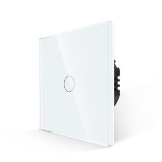 BINGOELEC Dotykový vypínač č.1 Silicon control, tvrdené sklo, biely Farba: Biela