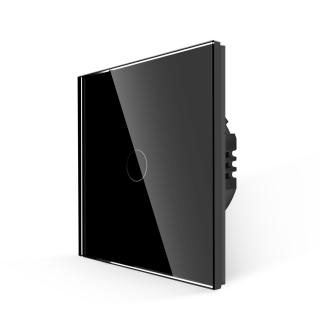 BINGOELEC Dotykový vypínač č.1 Silicon control, tvrdené sklo, biely Farba: Čierna