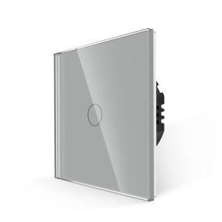 BINGOELEC Dotykový vypínač č.1 Silicon control, tvrdené sklo, biely Farba: Sivá