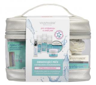 VIVAPHARM HYALURON kosmetika s kyselinou hyalurónovou EXCLUSIVE v kozmetickej taške