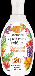 BC O BIONE Ochranné opaľovacie mlieko SPF 20 Karotén Panthenol 150 ml