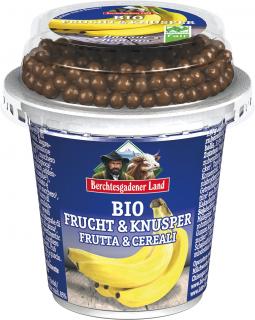Banánový jogurt s čokoladovými guličkami 150g B.LAND