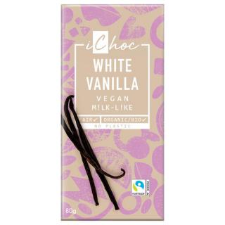 Biela čokoláda s vanilkou 80g ICHOC
