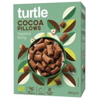 Čokoládové vankúšiky s lieskovoorieškovou náplňou bez lepku 300g TURTLE