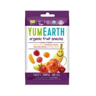 Cukríky FRUIT SNACKS 50g (fialové) YUM EARTH