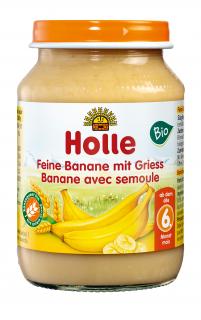 Detská výživa banán/semolína 190g 6.mes. HOLLE