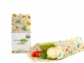 Farebné kocky vegan (L) (37x34) Voskový obrúsok BIO VČELOBAL