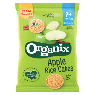 Jablkový ryžový koláčik 50g ORGANIX
