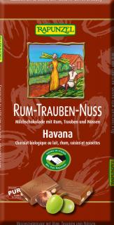 Rumovo-hroznová čokoláda s orieškami 100g (vegan) RAPUNZEL