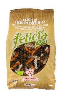 Ryžové fusili trojfarebné 500g FELICIA