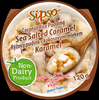 Ryžový puding s kokosovým mliekom Slaný karamel 120 g SIPSO (bez lepku)