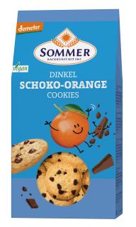 Špaldové pomarančové sušienky s čokoládou DEMETER 150g  SOMMER