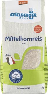 Strednozrná ryža hnedá  Mittelkornreis demeter1kg SPIELBERGER