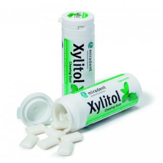 Xylitol žuvačky Mäta 30ks MIRADENT