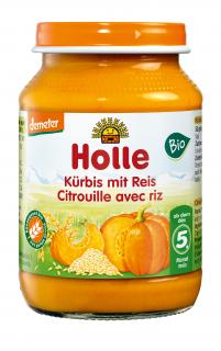Zeleninový príkrm ryža/tekvica 190g 5.mes. HOLLE