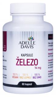 ŽELEZO 14 mg  60 kapsul ADELLE DAVIS