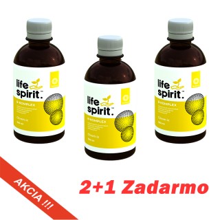 2+1 ZDARMA - Life Spirit B-Complex tekutý doplnok s obsahom lipozomálnych vitamínov B 300 ml