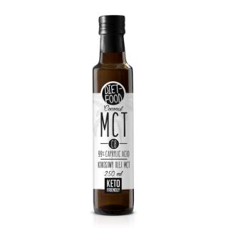 Diet Food MCT C8 Kokosový olej s 99% kyselinou kaprylovou (priateľský ku ketogénom) 250 ml