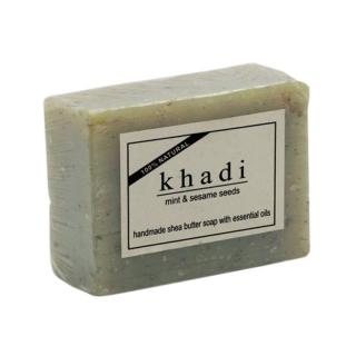 Khadi Natural Ajurvédske mydlo so sezamovými semienkami a mätou 100 g