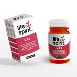 Life Spirit Organické železo kapsuly s vitamínom C, vitamínom B12 a extraktom z červeného vína 60 ks