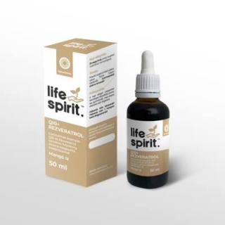 Life Spirit Q10 + Rezveratrol tekutý lipozomálny doplnok stravy s koenzýmom Q10 a rezveratrolom 50 ml
