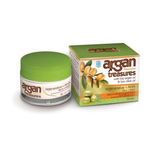Pharmaid Argan Treasures pleťový obnovujúci AHA kyselinový exfoliačný krém na tvár 50 ml