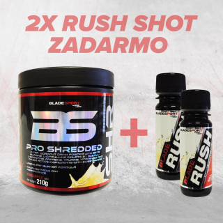 BLADE PRO SHREDDED 210g Ananás + 2x RUSH ZERO SHOT 60ml ZADARMO