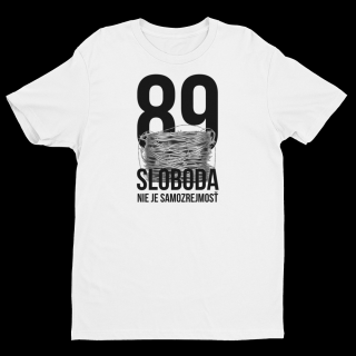 Mužské tričko  Sloboda 89  Farba: biela, Veľkosť: 2XL