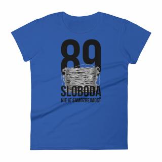 Ženské tričko  Sloboda 89  Farba: modrá, Veľkosť: 2XL