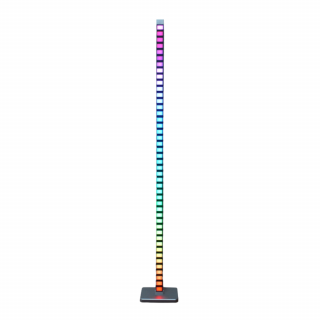 BOT Active stojaca LED lampa s hudobným módom AC1 122 cm WiFi RGB Barva: Strieborná