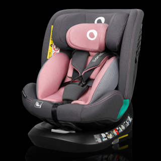 Autosedačka Lionelo Bastiaan one ISOFIX+ I-SIZE Pink rose (40-150cm) ((40-150cm)  pink rose)