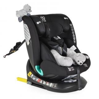 Autosedačka Serengeti ISOFIX+I-SIZE (40-150cm) black + cestovný vankúš a plyšák ZADARMO