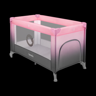 Cestovná postieľka STEFI, lionelo pink ombre (Lionelo STEFI pink ombre, detská postieľka)