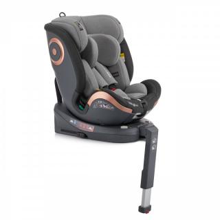 Detská autosedačka I-SIZE Sesttino Extender gray + ISOFIX (0-36kg) (ISOFIX a stabilizačná noha 0-36kg, otočná, I-SIZE)