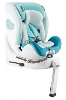 Detská autosedačka I-SIZE Sesttino Shiver blue silver + ISOFIX (40-150cm) (ISOFIX a stabilizačná noha 0-36kg, 40-150 cm, otočná, I-SIZE)