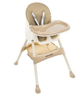 Detská jedálenská stolička 3v1 béžová, kruzzel (detská jedálenská stolička)